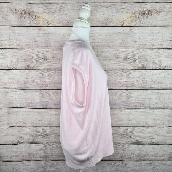 Vintage 90's Arnold Palmer Sleeveless V-Neck Pink Golf Sweater Vest XL Soft Laye - Picture 5 of 8